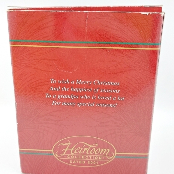2001 Carlton Cards Grandpa Ornament in original box - Picture 5 of 6